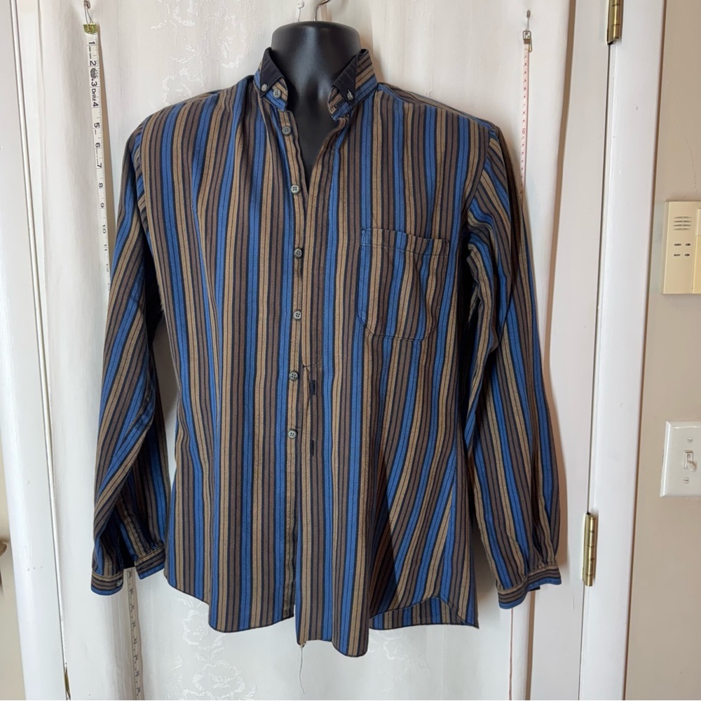 Vintage Men's Collegio Favori Striped Button Down